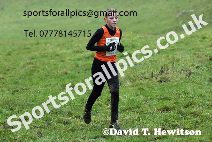 Boys under-13s, NECAA Junior Cross Country Relays, Thornley Farm, Peterlee, Saturday, December 12th. Photo: David T. Hewitson/Sports for All Pics